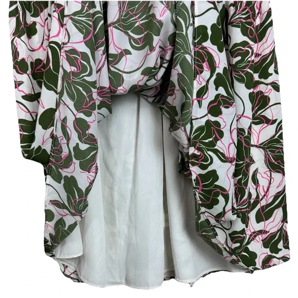 Parker Midi Skirt Womens A-Line Sz 2 Floral Tiered Spring Boho Cottagecore Girly - Picture 3 of 7